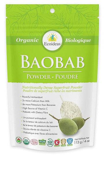 Ecoideas Organic Baobab Powder - YesWellness.com