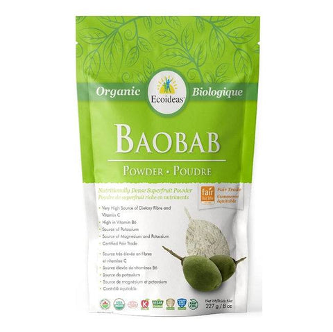 Ecoideas Organic Baobab Powder - YesWellness.com
