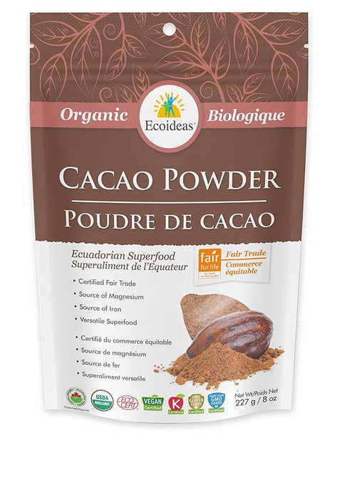 Ecoideas Organic Cacao Powder - YesWellness.com