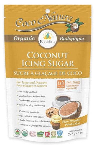 Ecoideas Organic Coco Natura Coconut Icing Sugar 227g - YesWellness.com