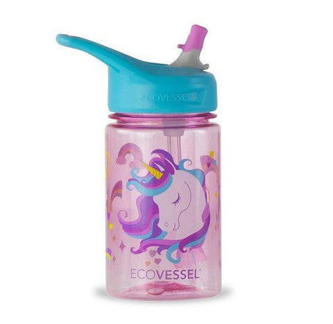 EcoVessel Splash Kids Water Bottle - Unicorn 355mL - YesWellness.com
