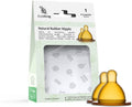 EcoViking Natural Rubber Nipple - Wide Neck Round (2-Pack) - YesWellness.com