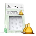 EcoViking Natural Rubber Nipple - Wide Neck Round (2-Pack) - YesWellness.com
