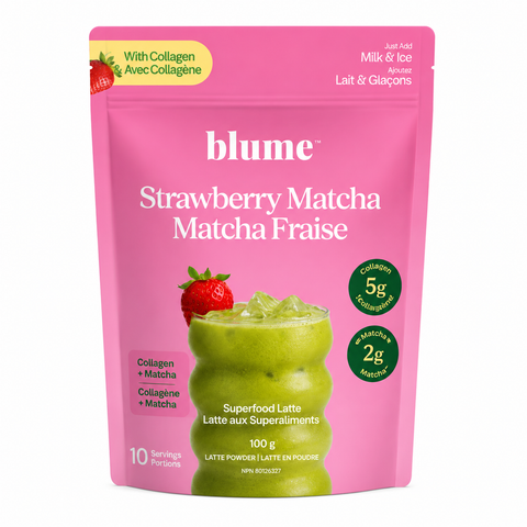 Blume Strawberry Matcha Superfood Latte Powder 100g