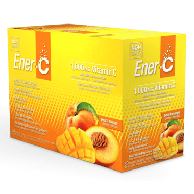 Ener-Life Ener-C 1000mg Vitamin C Peach Mango Box of 30 packets - YesWellness.com