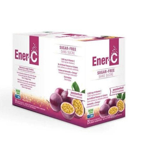 Ener-Life Ener-C 1000mg Vitamin C Sugar Free Passionfruit Pack of 30 packets - YesWellness.com