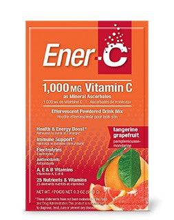 Ener-Life Ener-C 1000mg Vitamin C Tangerine Grapefruit Box of 30 Packets - YesWellness.com