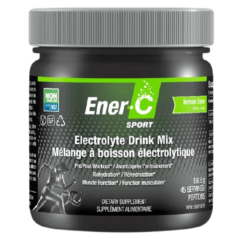 Expires May 2024 Clearance Ener-Life Ener-C Sport Electrolyte Drink Mix Lemon Lime - 166.5g - YesWellness.com