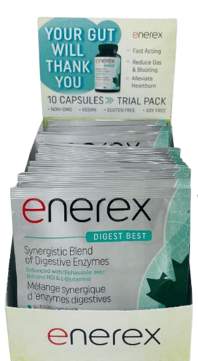 Enerex Digest Best Trial Pack - 20 Pouches x 10 Capsules Box - YesWellness.com