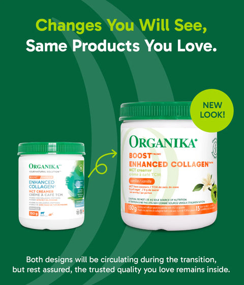 Organika Enhanced Collagen Boost MCT Creamer Vanilla 150g