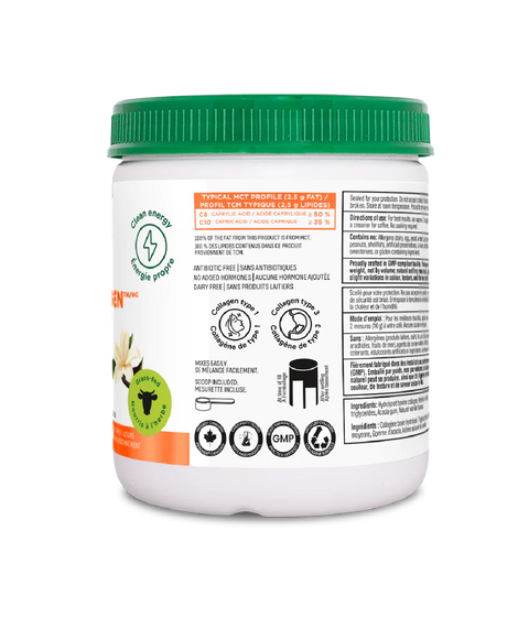 Organika Enhanced Collagen Boost MCT Creamer Vanilla 150g