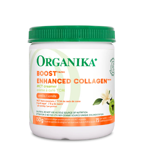 Organika Enhanced Collagen Boost MCT Creamer Vanilla 150g