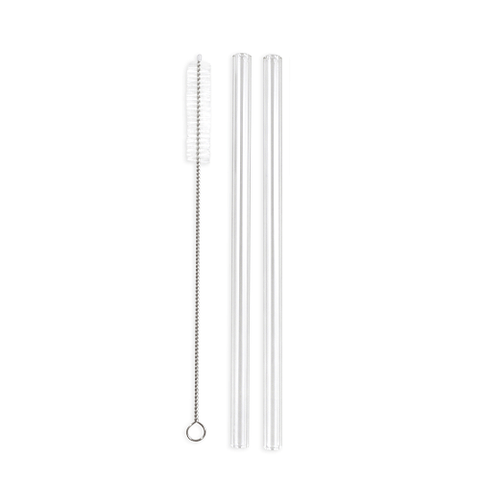 Enviro Glass Straw Regular Straight Combo 9.5mm Diameter - YesWellness.com