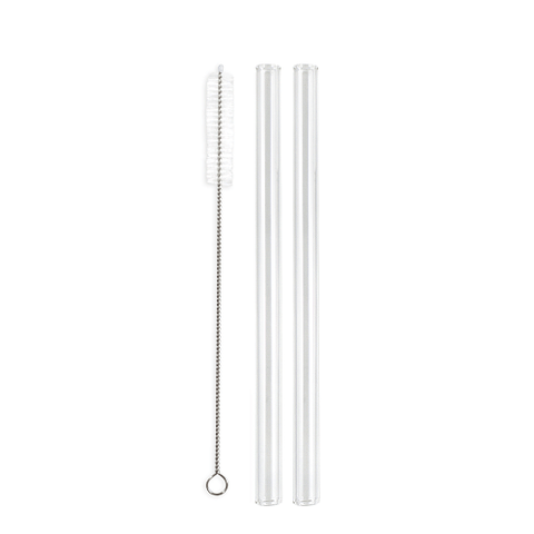 Enviro Glass Straw Smoothie Straight Combo 12mm Diameter - YesWellness.com