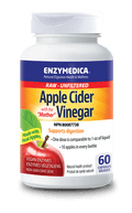 Enzymedica Raw Apple Cider Vinegar with the "Mother" 60 Capsules - YesWellness.com