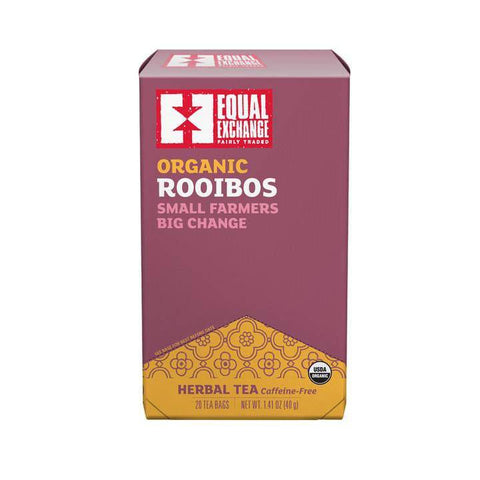 Equal Exchange Organic Rooibos Herbal Tea Caffeine-Free 20 Tea Bags 40g - YesWellness.com
