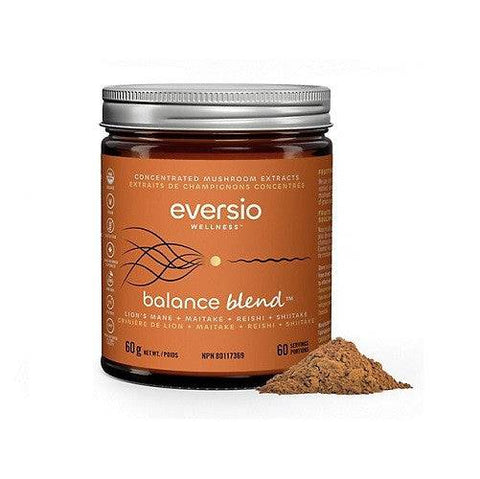 Eversio Wellness BALANCE 4 Mushroom Blend 60 Grams Jar - YesWellness.com