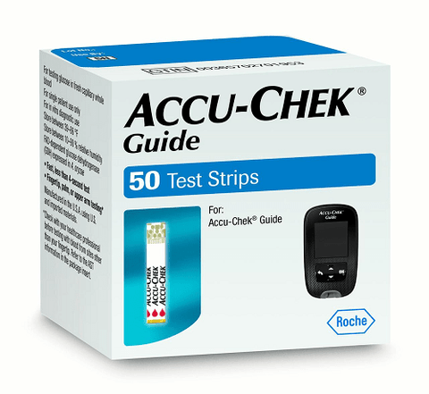 Expires March 2024 Clearance AccuChek Guide Test Strips - 50 - YesWellness.com