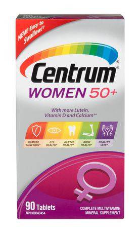 Expires March 2024 Clearance Centrum for Women 50 Plus 90 Tablets - YesWellness.com