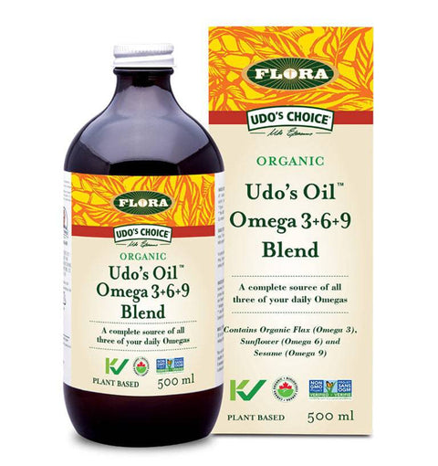Expires March 2024 Clearance Flora Health Udo's Choice Organic Udo's Oil Omega 3+6+9 Blend 250ml