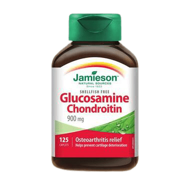 Expires March 2024 Clearance Jamieson Glucosamine Chondroitin Extra Strength 900mg 125 Caplets - YesWellness.com