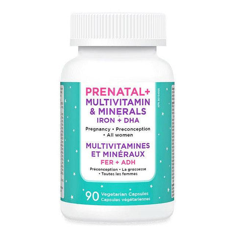 Expires March 2024 Clearance KidStar Nutrients Prenatal+ Multivitamin & Minerals Iron +  DHA 90 Vegetable Capsules - YesWellness.com