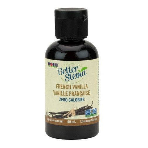 Expires March 2024 Clearance Now Better Stevia Liquid Sweetener 60ml - French Vanilla - YesWellness.com