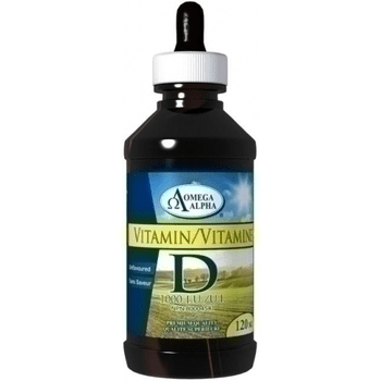 Expires March 2024 Clearance Omega Alpha Vitamin D3 1000 I.U. 120 mL Unflavoured - YesWellness.com