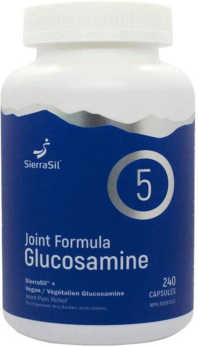 Expires March 2024 Clearance SierraSil Joint Formula Glucosamine 5 - 240 Capsules - YesWellness.com