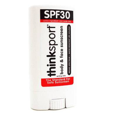 Expires March 2024 Clearance Thinksport Face & Body Sunscreen Stick 30+ SPF 18.4g - YesWellness.com