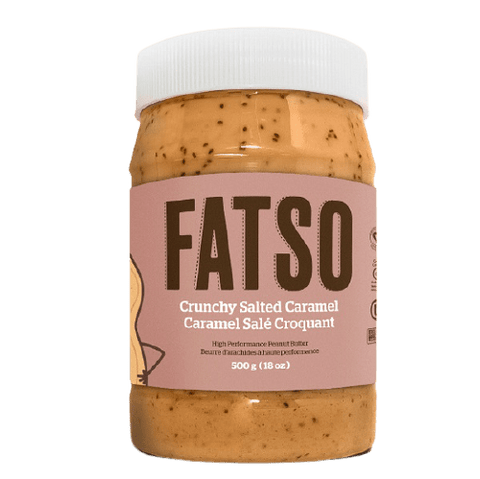 FATSO Crunchy Salted Caramel High Performance Peanut Butter 500 grams - YesWellness.com