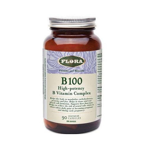 Flora Health B 100 Vitamin Complex 90 Capsules