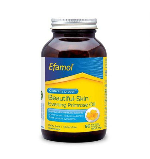 Flora Health Efamol Beautiful-Skin Evening Primrose Oil 1000mg Softgel Capsules - YesWellness.com
