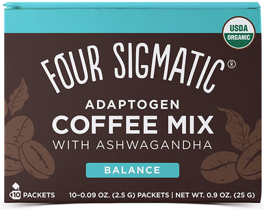 Four Sigmatic Adaptogen Coffee Mix with Ashwagandha 10 Sachets - YesWellness.com