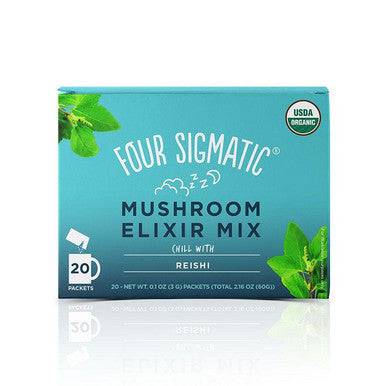 Expires May 2024 Clearance Four Sigmatic Mushroom Elixir Mix with Reishi 20 Packets - YesWellness.com