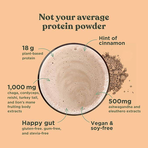 Four Sigmatic Plant-Based Protein with Superfoods Defend - Unflavoured 480g - YesWellness.com