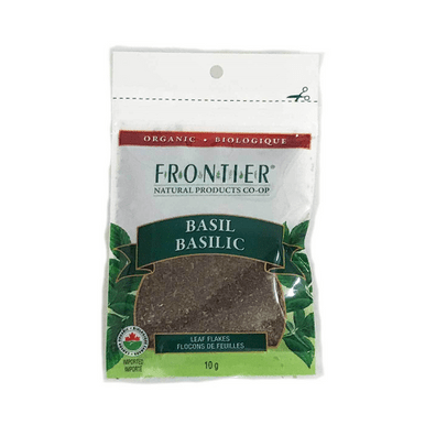 Frontier Natural Products Organic Basil Leaf 10 grams - YesWellness.com
