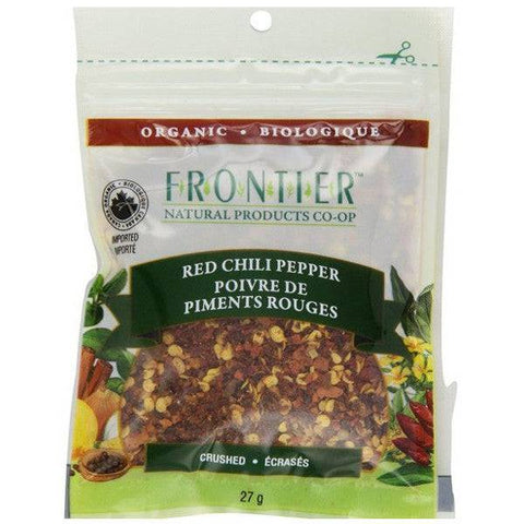 Frontier Natural Products Organic Red Chili Pepper Crushed 27 grams - YesWellness.com