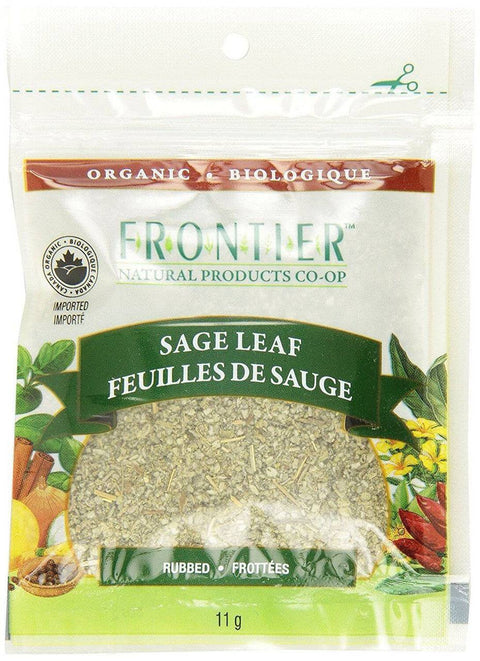 Frontier Natural Products Organic Sage Leaf Rubbed 11 grams - YesWellness.com