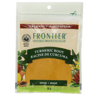 Expires May 2024 Clearance Frontier Natural Products Organic Tumeric Root Ground 30 Grams - YesWellness.com