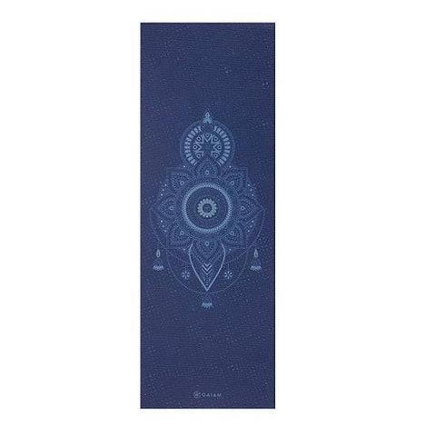Gaiam Premium Celestial Blue Yoga Mat 6mm - YesWellness.com