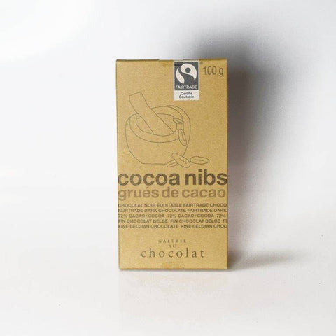 Galerie au Chocolat Cocoa Nibs Dark Chocolate Bar 100g - YesWellness.com