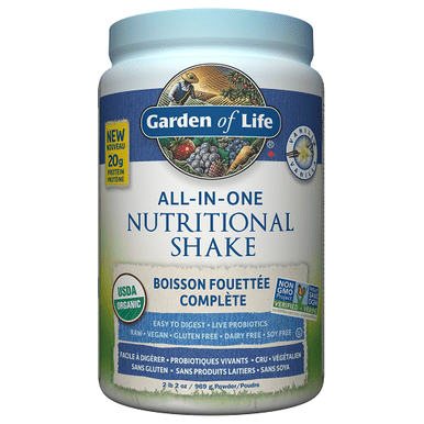 Expires June 2024 Clearance Garden of Life All-In-One Nutritional Shake Vanilla 969 Grams - YesWellness.com