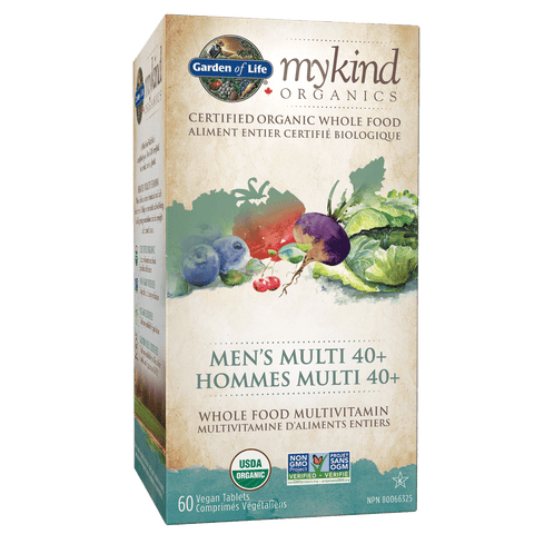 Garden of Life Mykind Organics Men's Multi 40+ - 60 tablets - YesWellness.com