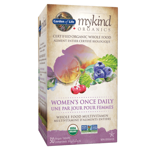 Garden of Life Mykind Organics Women's Once Daily Multivitamin - 30 Tablets - YesWellness.com