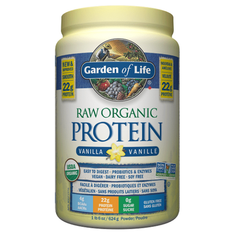 Expires April 2026 Clearance Garden of Life Raw Organic Protein - Vanilla 620g