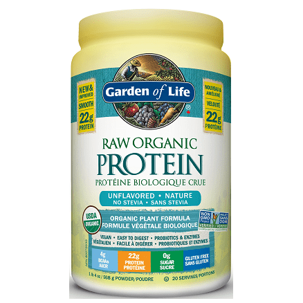 Expires June 2024 Clearance Garden of Life Raw Organic Protein - Unflavoured 568g - YesWellness.com