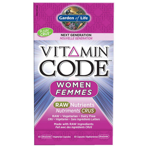 Garden of Life Vitamin Code Women - 60 Ultrazorbe Vcaps - YesWellness.com