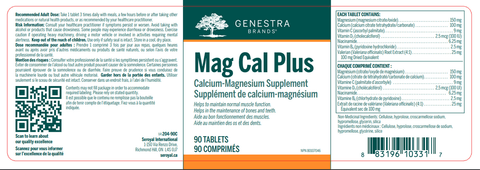 Genestra Mag Cal Plus 90 Tablets - YesWellness.com