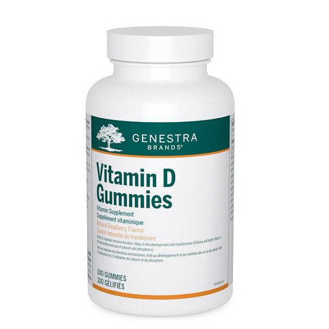 Genestra Vitamin D Gummies - Natural Raspberry Flavour 100 Gummies - YesWellness.com